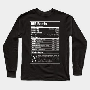 IVE Nutritional Facts Long Sleeve T-Shirt